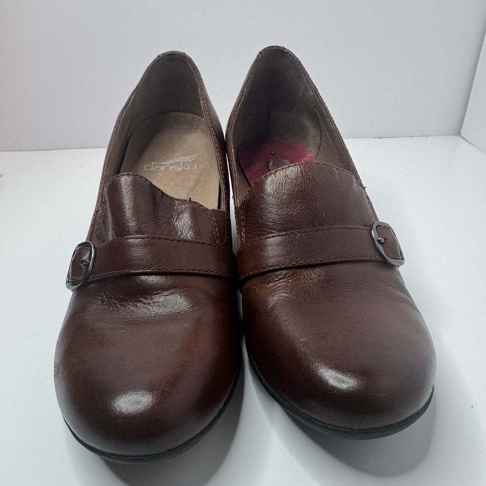 Dansko Rosalie Brown Leather Women's Shoes Size EU38